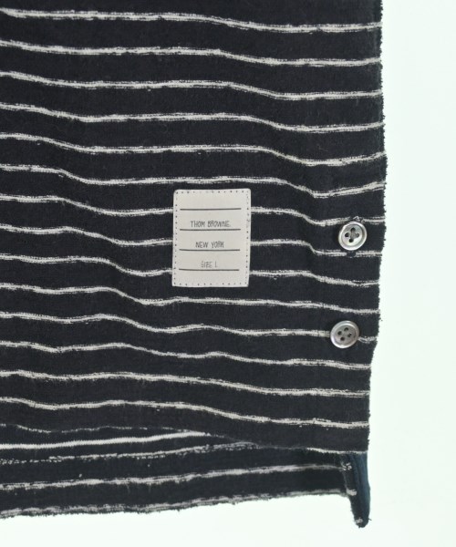 THOM BROWNE（トムブラウン）ポロシャツ 黒 サイズ:L メンズ/2200735433090