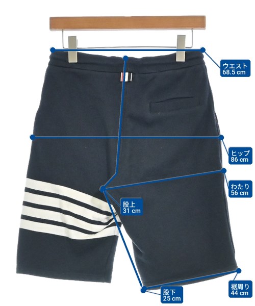 THOM BROWNE（トムブラウン）ショートパンツ 紺 サイズ:1(S位) メンズ/2200720844047