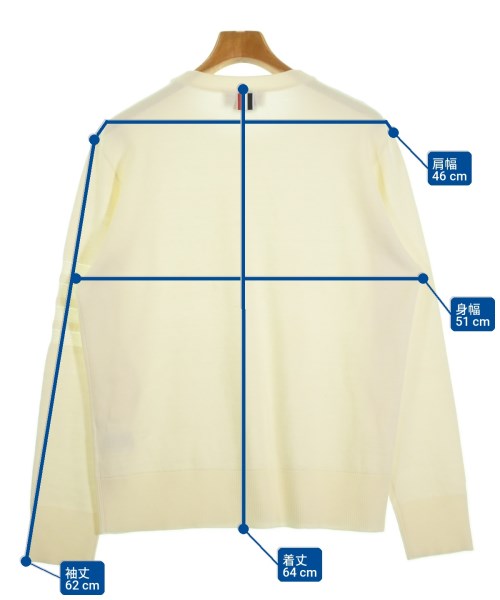 THOM BROWNE（トムブラウン）ニット・セーター 白 サイズ:3(L位) メンズ/2200722384015