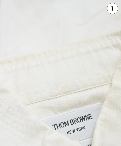 THOM BROWNE（トムブラウン）カジュアルシャツ 白 サイズ:1(S位) メンズ/2200723574033