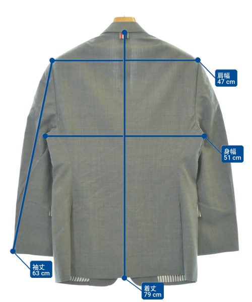 THOM BROWNE（トムブラウン）テーラードジャケット グレー サイズ:2(M位) メンズ/2200723782049