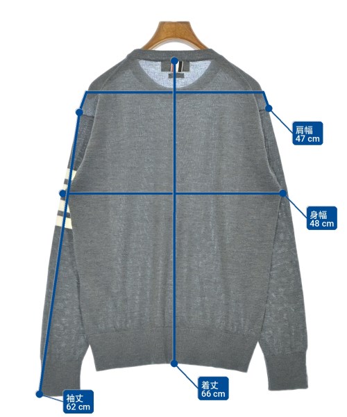 THOM BROWNE（トムブラウン）ニット・セーター グレー サイズ:3(L位) レディース/2200724548026