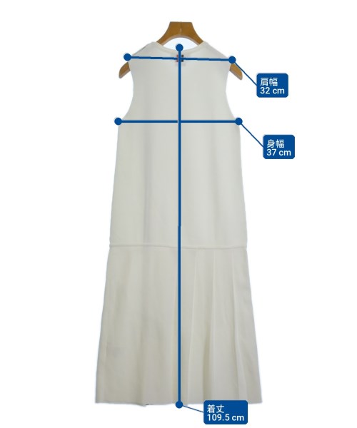 THOM BROWNE（トムブラウン）ワンピース 白 サイズ:38(S位) レディース/2200724236305