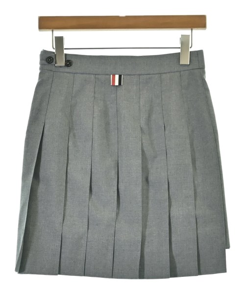 THOM BROWNE（トムブラウン）ミニスカート グレー サイズ:38(S位) レディース/2200727447050