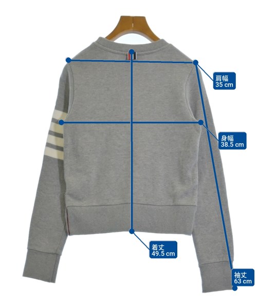 THOM BROWNE（トムブラウン）スウェット グレー サイズ:38(S位) レディース/2200728381018