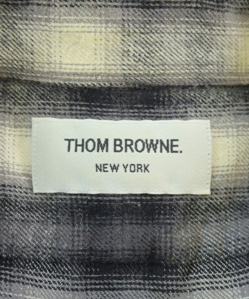 THOM BROWNE（トムブラウン）カジュアルシャツ グレー サイズ:0(XS位) メンズ/2200682738019