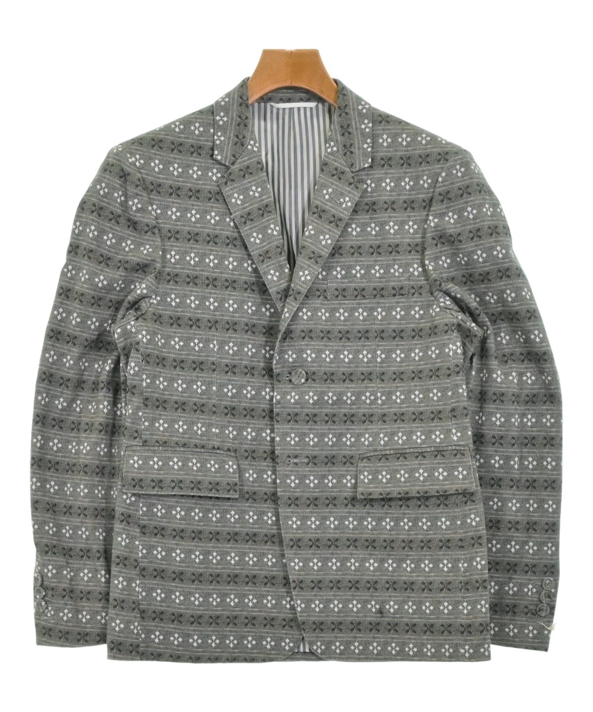 THOM BROWNE グレー ジャケット THOM BROWNE（トムブラウン）ジャケット グレー サイズ:1(S位) メンズ