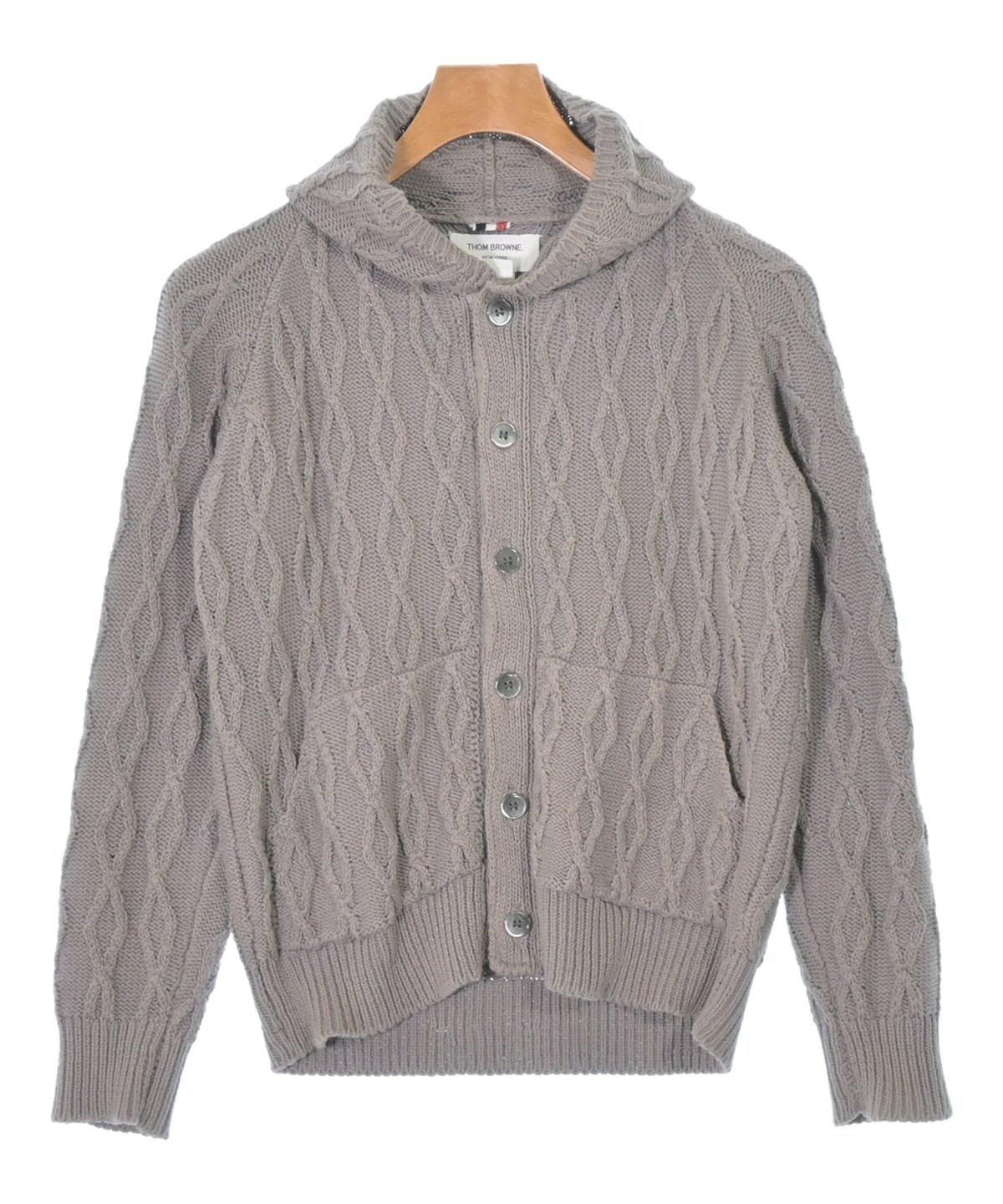 THOM BROWNE（トムブラウン）カーディガン グレー サイズ:0(XS位