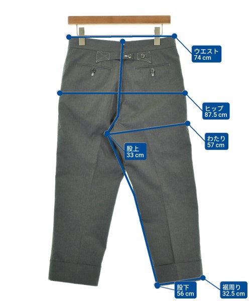 THOM BROWNE（トムブラウン）クロップドパンツ グレー サイズ:46(M位) メンズ/2200685037058