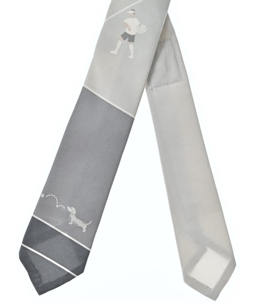 THOM BROWNE（トムブラウン）ネクタイ グレー サイズ:- メンズ/2200685037065