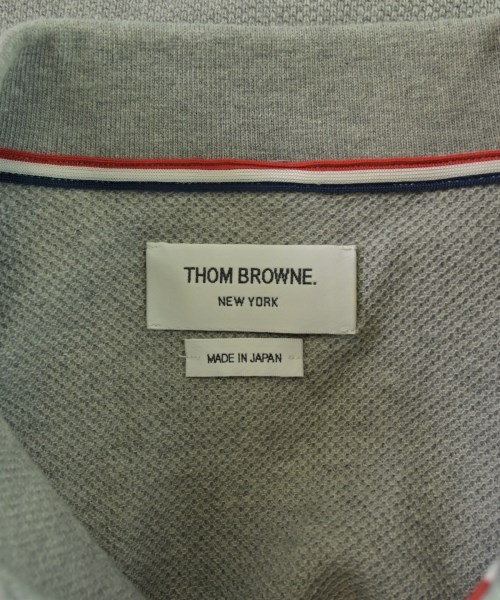 THOM BROWNE（トムブラウン）ポロシャツ グレー サイズ:2(M位) メンズ/2200675967273