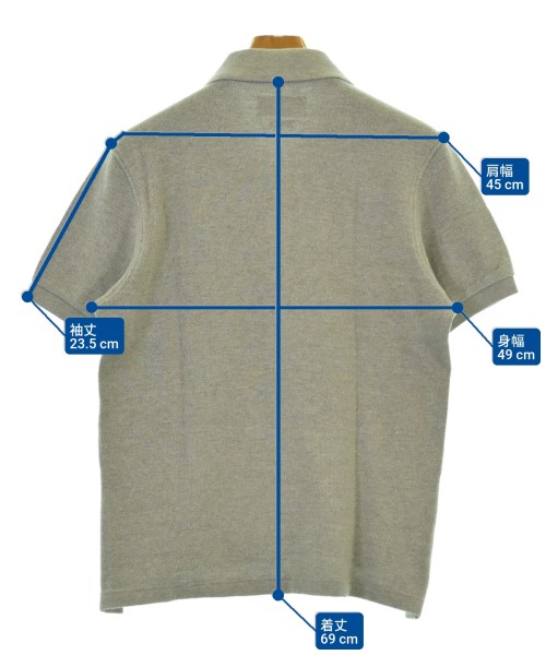 THOM BROWNE（トムブラウン）ポロシャツ グレー サイズ:2(M位) メンズ/2200675967273