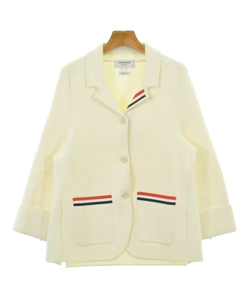 THOM BROWNE(トムブラウン)テーラードジャケット 白 サイズ:46(XL位)/2200686639060