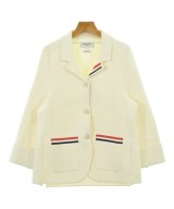 THOM BROWNE（トムブラウン）テーラードジャケット 白 サイズ:46(XL位) レディース/2200686639060