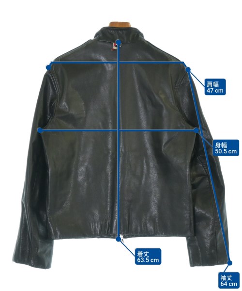 THOM BROWNE（トムブラウン）ライダース 黒 サイズ:2(M位) メンズ/2200683441031