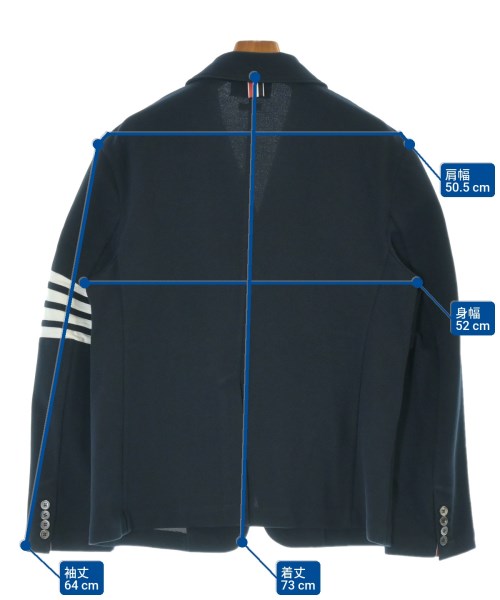 THOM BROWNE（トムブラウン）テーラードジャケット 紺 サイズ:4(XL位) メンズ/2200683441048