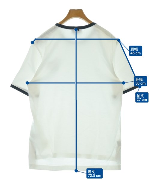 THOM BROWNE（トムブラウン）Tシャツ・カットソー 白 サイズ:2(M位) メンズ/2200690349146