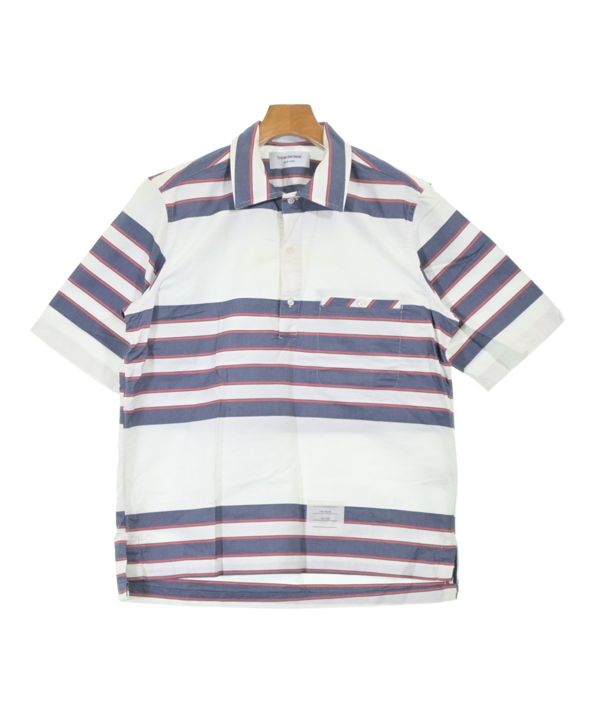 THOM BROWNE（トムブラウン）カジュアルシャツ 白 サイズ:2(M位
