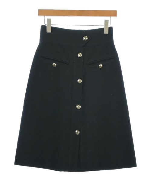 YVES SAINT LAURENT（イヴサンローラン）ひざ丈スカート 黒 サイズ:36(XS位) レディース/2200620396042