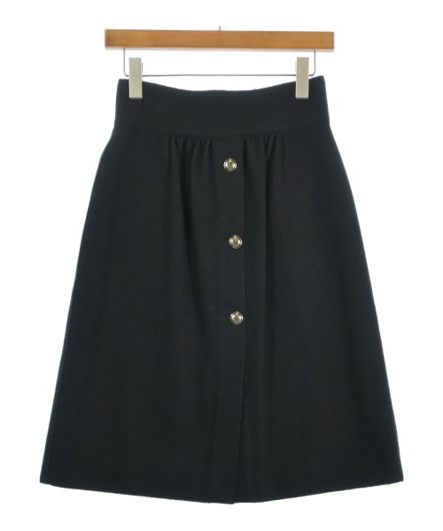 YVES SAINT LAURENT（イヴサンローラン）ひざ丈スカート 黒 サイズ:36(XS位) レディース/2200620396042