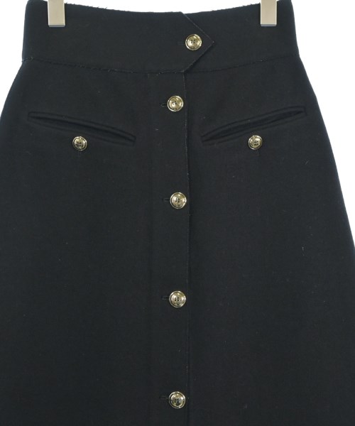 YVES SAINT LAURENT（イヴサンローラン）ひざ丈スカート 黒 サイズ:36(XS位) レディース/2200620396042