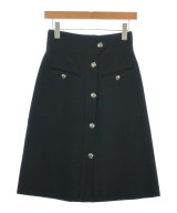 YVES SAINT LAURENT（イヴサンローラン）ひざ丈スカート 黒 サイズ:36(XS位) レディース/2200620396042