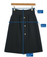 YVES SAINT LAURENT（イヴサンローラン）ひざ丈スカート 黒 サイズ:36(XS位) レディース/2200620396042