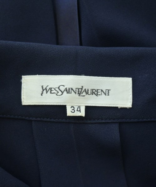 YVES SAINT LAURENT（イヴサンローラン）ブラウス 紺 サイズ:34(XXS位) レディース/2200633144234