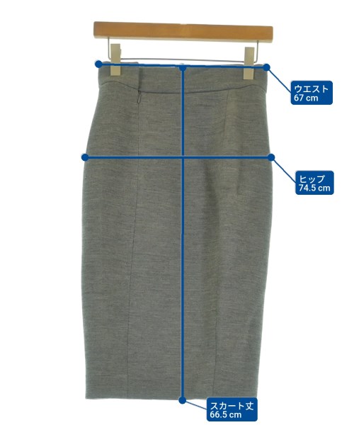 YVES SAINT LAURENT（イヴサンローラン）ロング・マキシ丈スカート グレー サイズ:38(S位) レディース/2200640696368