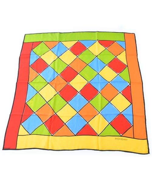 YVES SAINT LAURENT(イヴサンローラン)バンダナ・スカーフ 赤 サイズ:-/2200639530338