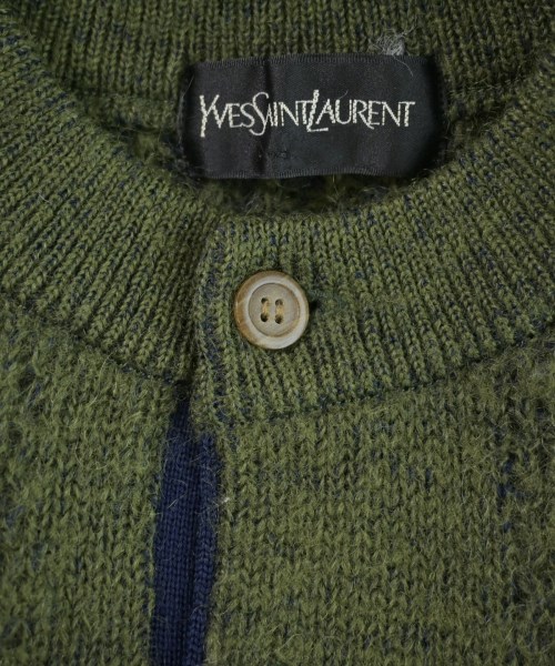 YVES SAINT LAURENT（イヴサンローラン）ニット・セーター カーキ サイズ:M メンズ/2200610165047