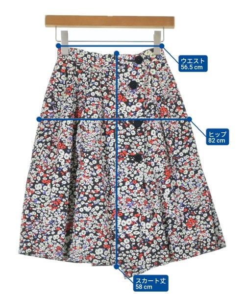 YVES SAINT LAURENT（イヴサンローラン）ひざ丈スカート 黒 サイズ:M レディース/2200620187039