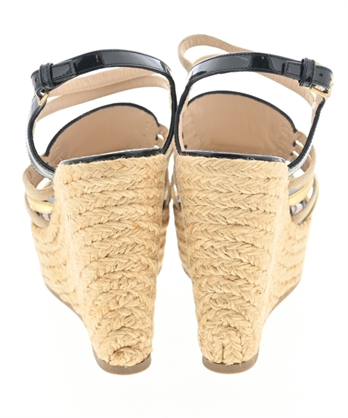 YVES SAINT LAURENT（イヴサンローラン）サンダル 黒 サイズ:EU37 1/2(24cm位) レディース/2200609650028