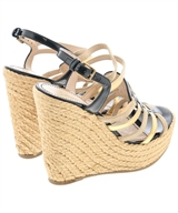 YVES SAINT LAURENT（イヴサンローラン）サンダル 黒 サイズ:EU37 1/2(24cm位) レディース/2200609650028