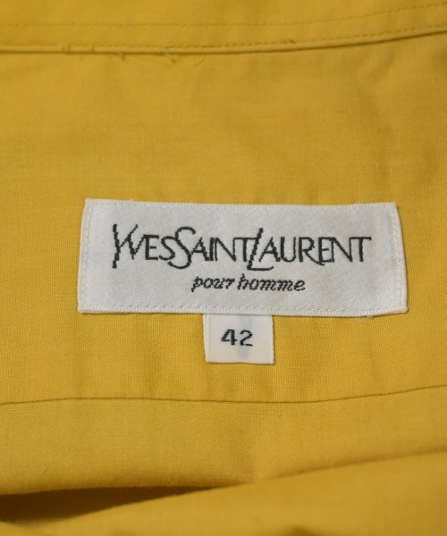 YVES SAINT LAURENT（イヴサンローラン）カジュアルシャツ 黄 サイズ:42(XXL位) メンズ/2200679906063