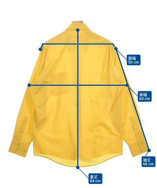 YVES SAINT LAURENT（イヴサンローラン）カジュアルシャツ 黄 サイズ:42(XXL位) メンズ/2200679906063