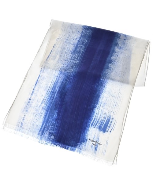 YVES SAINT LAURENT(イヴサンローラン)ストール 白 サイズ:-/2200692097427