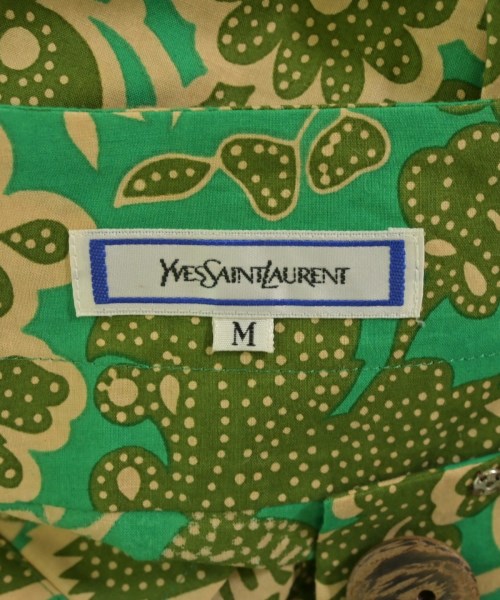 YVES SAINT LAURENT（イヴサンローラン）カジュアルシャツ 緑 サイズ:M レディース/2200705118033