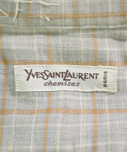 YVES SAINT LAURENT（イヴサンローラン）カジュアルシャツ グレー サイズ:1(S位) メンズ/2200710512062