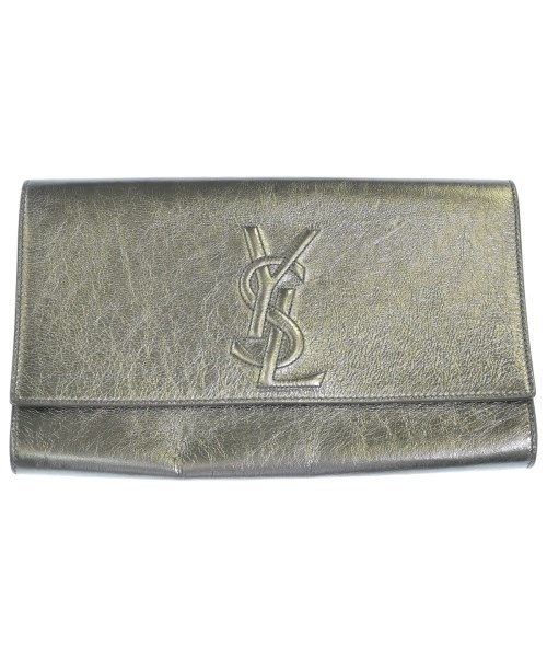 YVES SAINT LAURENT(イヴサンローラン)クラッチバッグ シルバー サイズ:-/2200699316316