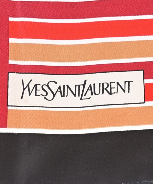 YVES SAINT LAURENT（イヴサンローラン）バンダナ・スカーフ 赤 サイズ:- レディース/2200704957114
