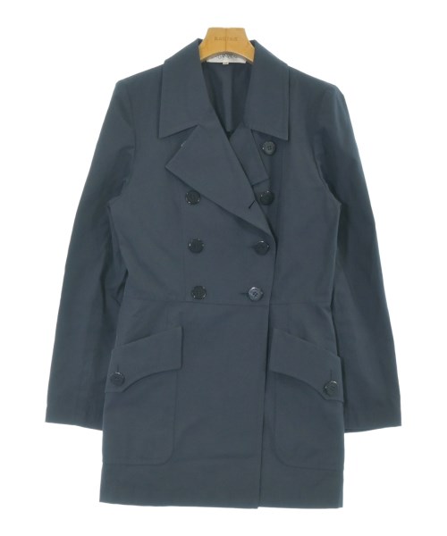 YVES SAINT LAURENT(イヴサンローラン)ステンカラーコート 紺 サイズ:36(XS位)/2200660176017