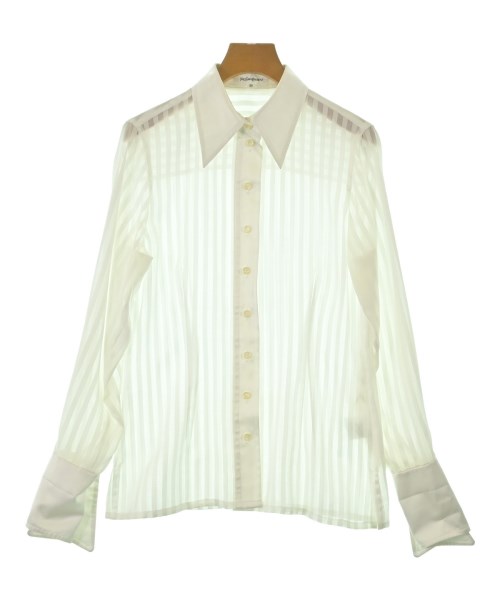 YVES SAINT LAURENT(イヴサンローラン)ブラウス 白 サイズ:34(XXS位)/2200664711054