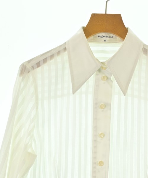 YVES SAINT LAURENT（イヴサンローラン）ブラウス 白 サイズ:34(XXS位) レディース/2200664711054