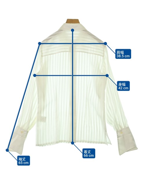 YVES SAINT LAURENT（イヴサンローラン）ブラウス 白 サイズ:34(XXS位) レディース/2200664711054