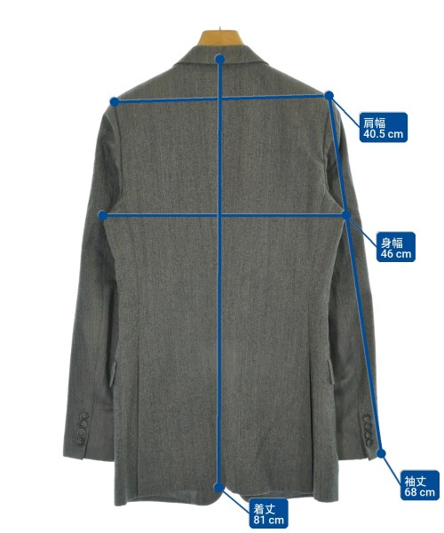 YVES SAINT LAURENT（イヴサンローラン）テーラードジャケット グレー サイズ:-(S位) メンズ/2200671154035