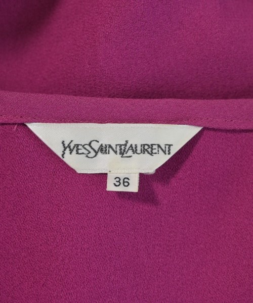 YVES SAINT LAURENT（イヴサンローラン）ブラウス 紫 サイズ:36(XS位) レディース/2200681842038