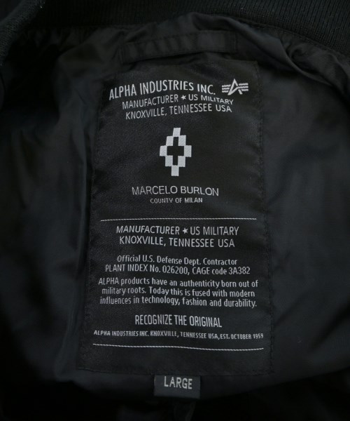 MARCELO BURLON（マルセロバーロン）ブルゾン 黒 サイズ:L メンズ/2200638597011