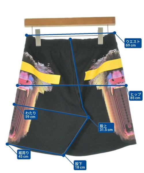 MARCELO BURLON（マルセロバーロン）ショートパンツ 黒 サイズ:XS メンズ/2200643573130