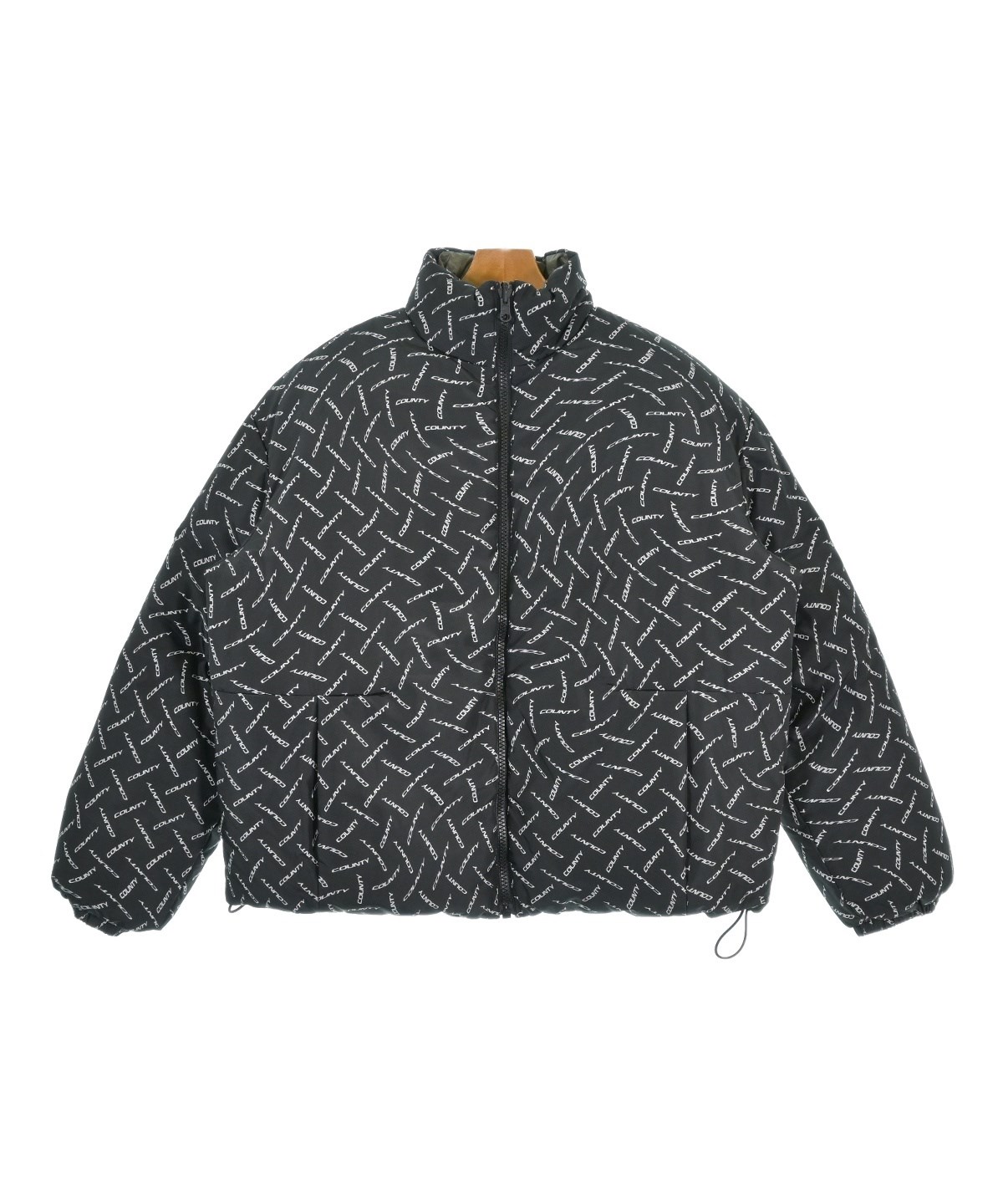 MARCELO BURLON ダウンジャケット/ダウンベスト 黒 M 【公式通販】
